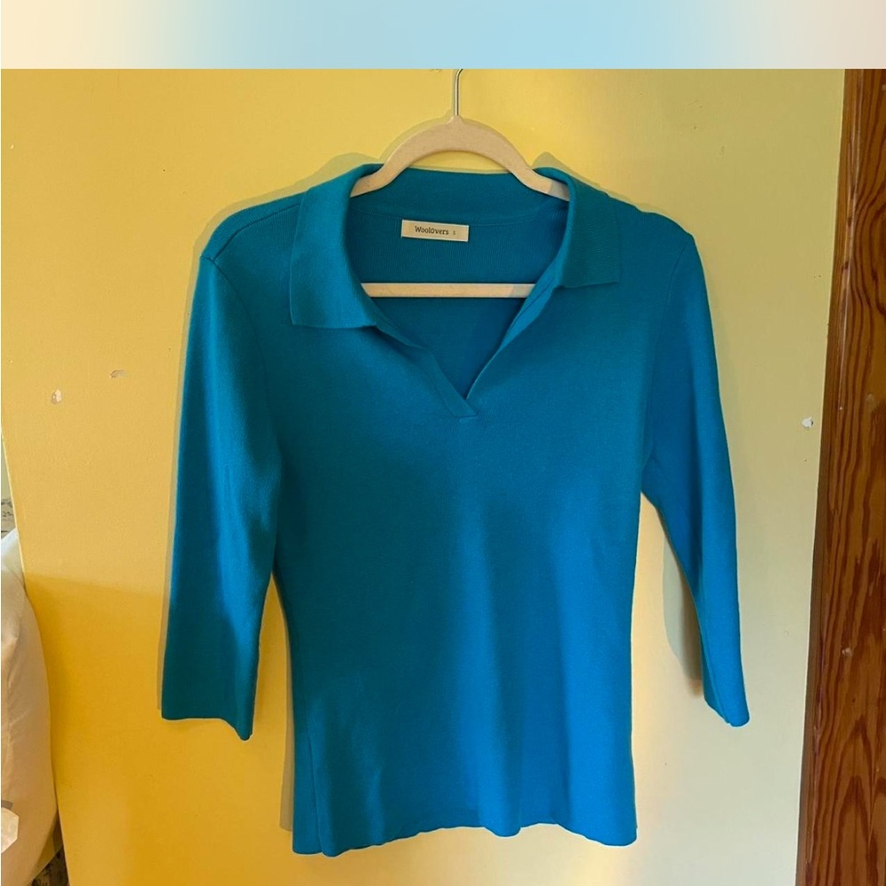 Blue 3/4 Sleeve Top